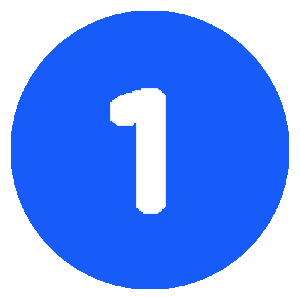 1 Number Icon 1 Number Icon