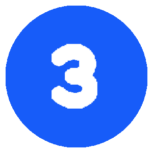 3 Number Icon 3 Number Icon