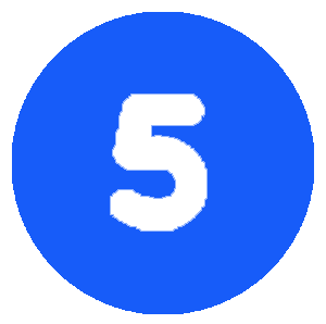 5 Number Icon 5 Number Icon